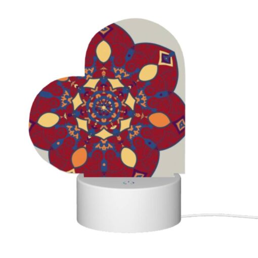 Love Acrylic Night Light, A Colorful Flower Design With A Yellow Center. -Nuas Diy Shop 23002ada1e85d897b26ceae9009236b5684a01be