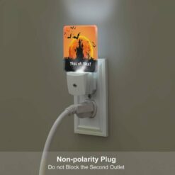 Night Light Set Of 2, A Halloween Poster With A Castle And Bats. -Nuas Diy Shop 23711ac2c7ee6b9818bf8e287ab797118fe8e044