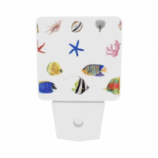 Night Light Set Of 2, A Collection Of Colorful Fish And Sea Creatures. -Nuas Diy Shop 239cdd27bfd27acce063bccf7dae7d799ee73950