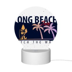 Round Acrylic Night Light, A Logo For Long Beach Surf. -Nuas Diy Shop 239d05999e224f1ec89c64bd6a6295bd1cdacd54