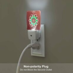 Night Light, A Green And Brown Geometric Design. -Nuas Diy Shop 23fd504c6d38c37bc3c088c417b2dcac3db6afff