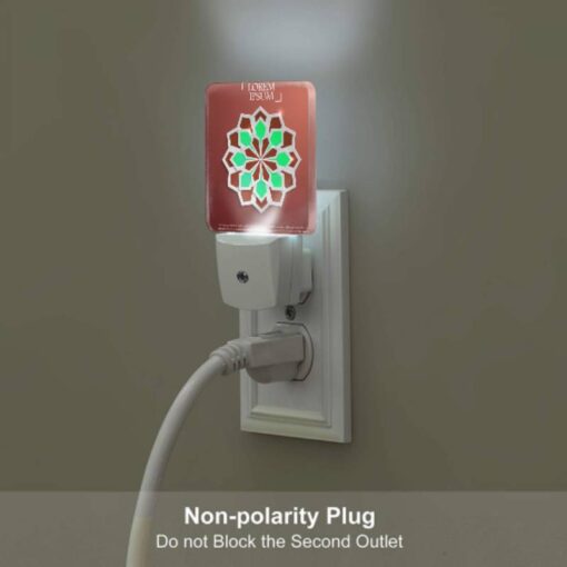 Night Light, A Green And Brown Geometric Design. -Nuas Diy Shop 23fd504c6d38c37bc3c088c417b2dcac3db6afff