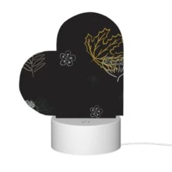 Love Acrylic Night Light, A Collection Of Leaves And Flowers On A Black Background. -Nuas Diy Shop 2421ad60c0cf0e7bc31e53c6bd1d0b5d6f57fa16