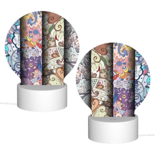 Round Acrylic Night Light, Three Different Colored Paintings Of A Sunflower. -Nuas Diy Shop 248d2d6b867131b827f09e0bfd0307e144ff80fd
