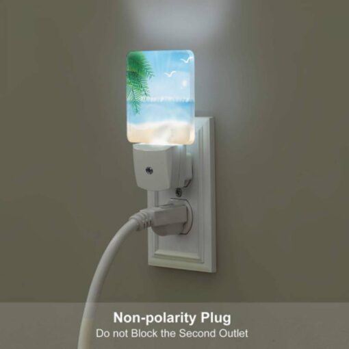 Night Light Set Of 2, A Beach Scene With A Palm Tree -Nuas Diy Shop 2493dc0237f232937bc42152f4f9d163229ef681