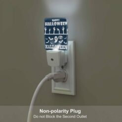 Night Light Set Of 2, A Poster With A Ghost And The Words "Happy Halloween" On It. -Nuas Diy Shop 259fa56972d2d945f8e1ffcebe58ab3630b94a45