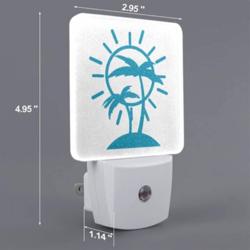 Night Light, A Blue And White Sun With Palm Trees. -Nuas Diy Shop 267870fcf88c3ca3d132b53a89678cce4b60c809