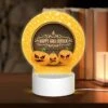 Round Acrylic Night Light, Three Pumpkins With Scary Faces On Them. -Nuas Diy Shop 26e400834a2e65e461d6844d83147da75de69361
