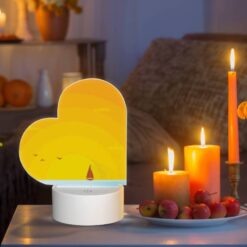 Love Acrylic Night Light, A Boat Is Sailing On The Water With A Beautiful Sunset In The Background. -Nuas Diy Shop 26edb40283d3a6572d958864f2a074f88cbe8eb2