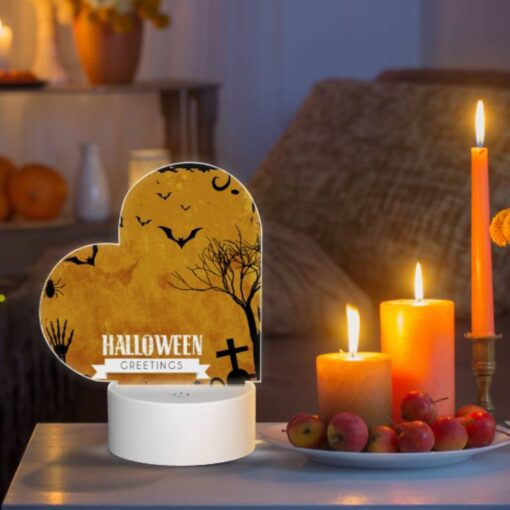 Love Acrylic Night Light, A Halloween Greetings Card With A Spider And Bats On It. -Nuas Diy Shop 276ffa0e28339dff95391b214c3bbb0fab399dbd
