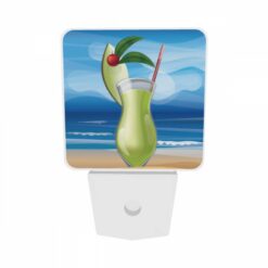 Night Light Set Of 2, A Green Drink With A Red Cherry On Top And A Straw In It. -Nuas Diy Shop 27aa7d9edaa57e58d08f70a16bba47be94d77887