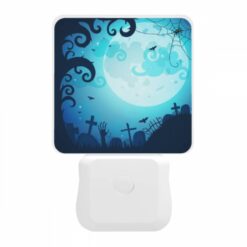 Night Light, A Spooky Scene With A Full Moon And A Bunch Of Bats Flying Around. -Nuas Diy Shop 27e8acce6a83dbded344128a84ecd2ad22b9ad72