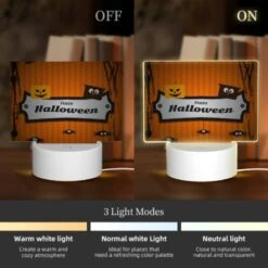 Rectangular Acrylic Night Light, A Sign That Says Happy Halloween. 4 Rectangular Acrylic Night Light, A Sign That Says Happy Halloween. -Nuas Diy Shop 2891b1cced8335be241ac1bc4f959ebf8b4bb7dc