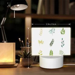 Rectangular Acrylic Night Light, A Collection Of Six Different Types Of Plants. -Nuas Diy Shop 28d84cdd5d8f02188180a8fe3bf4d06c075b2309