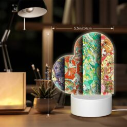 Love Acrylic Night Light, Four Different Colored Designs Of Flowers Are Displayed On A Wall. -Nuas Diy Shop 28e87c3adfea2ce8bdf0e63b186f72c5e0a0795a