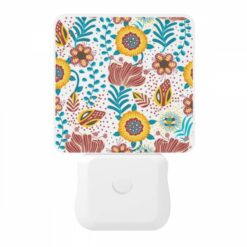 Night Light, A Colorful Floral Pattern With Yellow -Nuas Diy Shop 295725361bd2107bee4100c30019f4779064d7e9