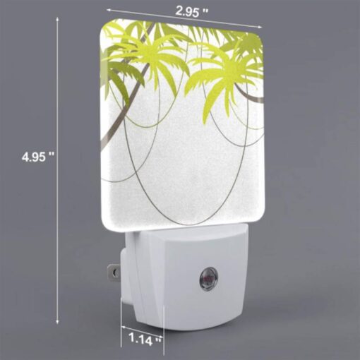 Night Light Set Of 2, A Bunch Of Green Leaves Are Connected To Each Other. -Nuas Diy Shop 296bd27ac9f0df15d61d64b29cc2ee91aaff416a