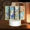 Rectangular Acrylic Night Light, Four Colorful And Intricate Designs Are Displayed Side By Side. -Nuas Diy Shop 29ac5238999fee0e4edc1ba5c08fd36337232b1b