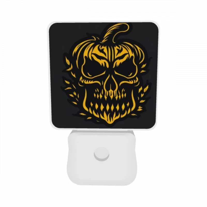 Night Light Set of 2, A skull with a pumpkin face. Night Light Set Of 2, A Skull With A Pumpkin Face. -Nuas Diy Shop 2a10a13091789a57ec9bbe95682d2d525394600a