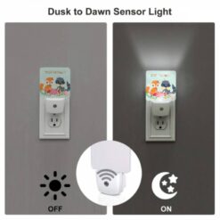 Night Light, Two Cartoon Animals -Nuas Diy Shop 2a957bba865d90a366eade9b4eacec338f1214a6
