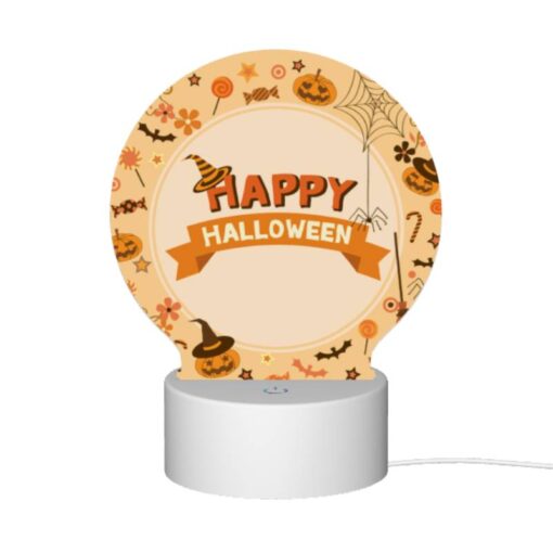 Round Acrylic Night Light, A Round Sign With A Witch's Hat And A Broomstick On It -Nuas Diy Shop 2b263ee5637725d012eab3a0a71d90118a316e3c