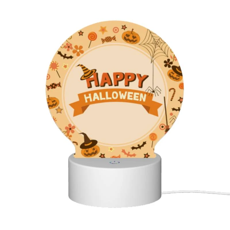 Round Acrylic Night Light, A round sign with a witch's hat and a broomstick on it Round Acrylic Night Light, A Round Sign With A Witch's Hat And A Broomstick On It -Nuas Diy Shop 2b263ee5637725d012eab3a0a71d90118a316e3c