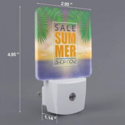 Night Light Set Of 2, A Sale Sign For Summer Is Displayed On A Beach. -Nuas Diy Shop 2c300710107dd8265b436a8934901591260f4809