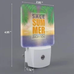 Night Light Set Of 2, A Sale Sign For Summer Is Displayed On A Beach. 3 Night Light Set Of 2, A Sale Sign For Summer Is Displayed On A Beach. -Nuas Diy Shop 2c300710107dd8265b436a8934901591260f4809