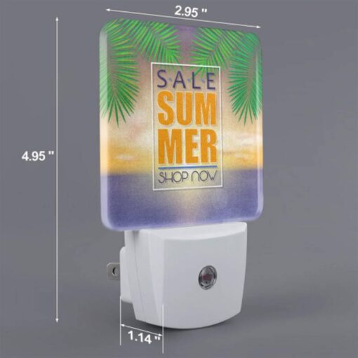 Night Light Set Of 2, A Sale Sign For Summer Is Displayed On A Beach. -Nuas Diy Shop 2c300710107dd8265b436a8934901591260f4809