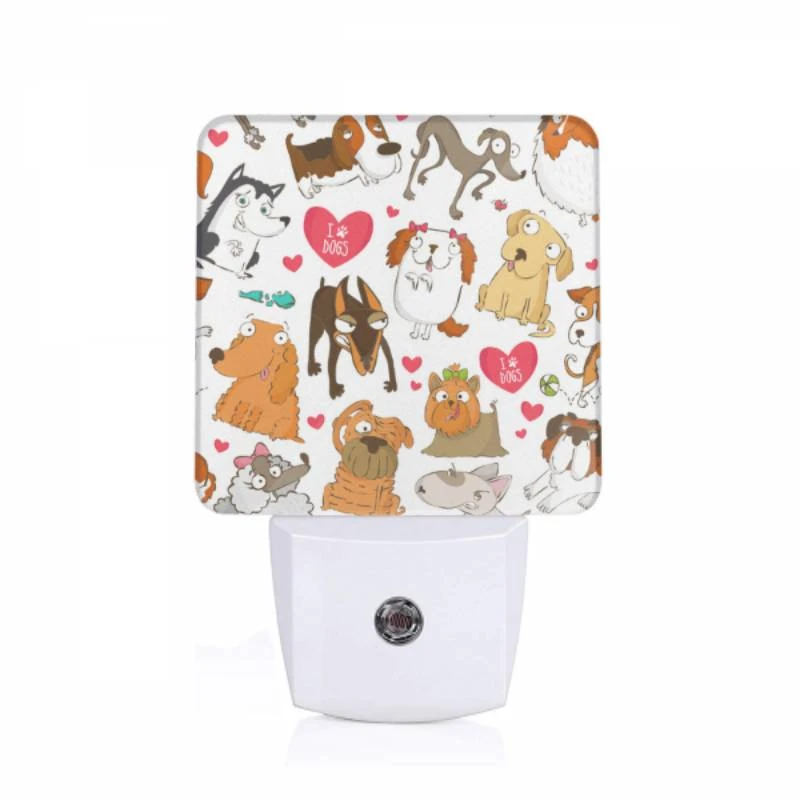 Night Light, A collection of cartoon dogs with hearts around them. Night Light, A Collection Of Cartoon Dogs With Hearts Around Them. -Nuas Diy Shop 2c6a01202e1b47451ac60f849ab8192af07a505e