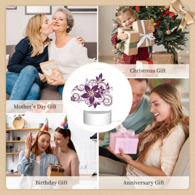 Love Acrylic Night Light, A purple flower with a gold swirl around it. Love Acrylic Night Light, A Purple Flower With A Gold Swirl Around It. -Nuas Diy Shop 2ce89a32a56ed92edc26e58f300ba09a988aa2b5