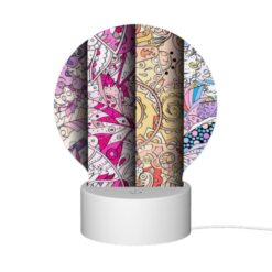 Round Acrylic Night Light, Three Colorful Artworks Are Displayed Side By Side. -Nuas Diy Shop 2d2478901601686c4d30c37c326c4fc2878fac9b