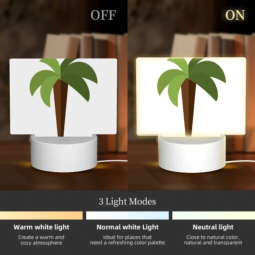 Rectangular Acrylic Night Light, A Green And Brown Carrot Is Sticking Out Of The Ground. -Nuas Diy Shop 2d28c551aab8a7dbeb39807c23da53131f629dc4