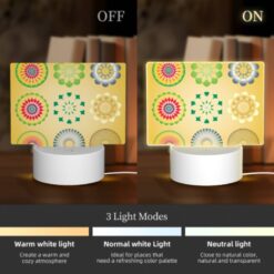 Rectangular Acrylic Night Light, A Collection Of Colorful Geometric Shapes. -Nuas Diy Shop 2dfb6a8d8b1e1d012733c7408deb8f7f000fc827