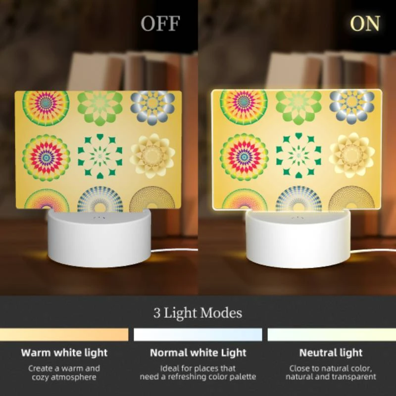 Rectangular Acrylic Night Light, A collection of colorful geometric shapes. Rectangular Acrylic Night Light, A Collection Of Colorful Geometric Shapes. -Nuas Diy Shop 2dfb6a8d8b1e1d012733c7408deb8f7f000fc827