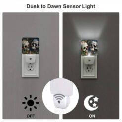 Night Light Set Of 2, Two Skulls Are Sitting In The Grass -Nuas Diy Shop 2e73112d59dbe7d5956b765556e70c54e1477279