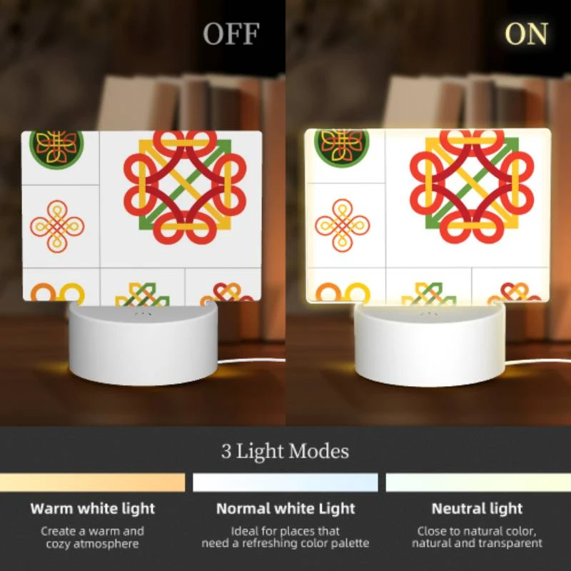 Rectangular Acrylic Night Light, Four different colored geometric shapes. Rectangular Acrylic Night Light, Four Different Colored Geometric Shapes. -Nuas Diy Shop 2ea4241ec154b28383e5c4325efc6928a2e07bd0