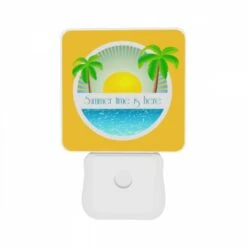 Night Light Set Of 2, A Sunny Day At The Beach With A Yellow Sun In The Sky. -Nuas Diy Shop 2eab774115279142567850c8a60ec82897929b50