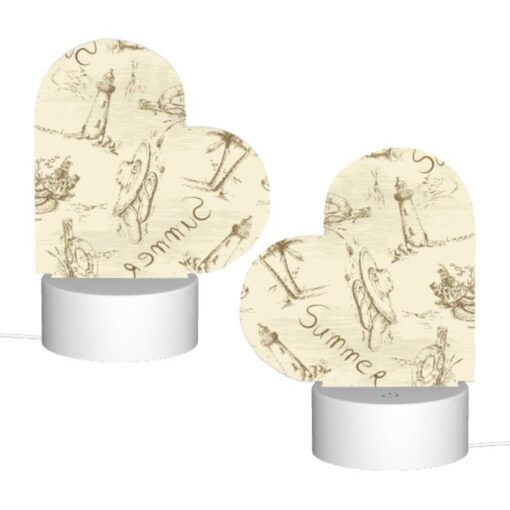 Love Acrylic Night Light, A Collection Of Beach-related Items -Nuas Diy Shop 2f1c40b40a4f10e6410a2f665fd5f66411475b3a