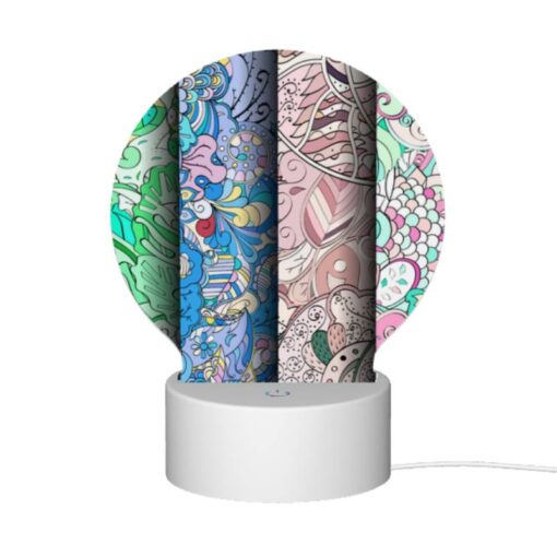 Round Acrylic Night Light, Four Colorful Designs Are Displayed On A Row. -Nuas Diy Shop 2fbe181de5ed4199a7bff6145db7a5c271a1c423