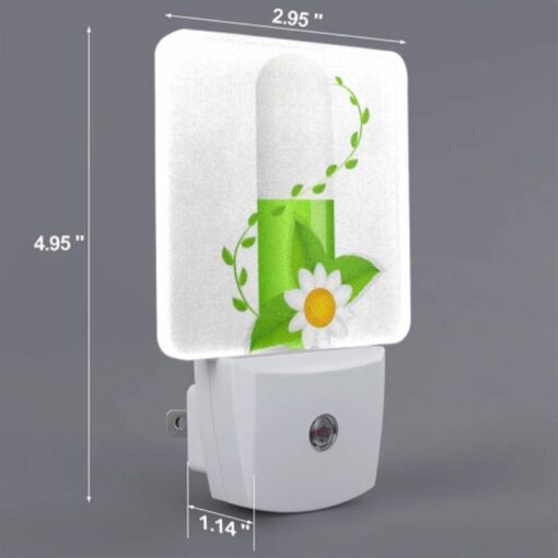 Night Light Set Of 2, A Green Pill With A Flower On It. -Nuas Diy Shop 2fe6f8abbde80ff05c85d1d335a62de699e4b39f