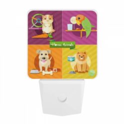Night Light, Four Different Animals Are Shown In A Row -Nuas Diy Shop 302cc317ef7520145956c235ab0380d6207446ef