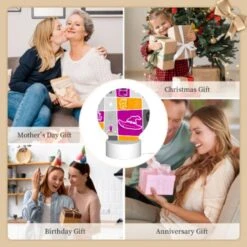 Round Acrylic Night Light, A Collection Of Halloween Images On A Pink Background. -Nuas Diy Shop 3058515cdac391354d38d001767b6da5c182574b