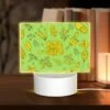 Rectangular Acrylic Night Light, A Green Background With Yellow Flowers And Leaves. 1 Rectangular Acrylic Night Light, A Green Background With Yellow Flowers And Leaves. -Nuas Diy Shop 30a5580a3922f6ad7fefe677f1ad3aee2a65bef5