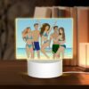 Rectangular Acrylic Night Light, Four People Are Standing On A Beach -Nuas Diy Shop 30e7bf844c043d59f8bc1180712b8810c2a51da0
