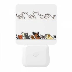 Night Light, A Line Of Dogs And A Cat Are Shown In A Cartoon Drawing. 10 Night Light, A Line Of Dogs And A Cat Are Shown In A Cartoon Drawing. -Nuas Diy Shop 31320a0178ae810d005be5561f3878dfda070533