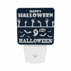 Night Light Set Of 2, A Poster With A Ghost And The Words "Happy Halloween" On It. -Nuas Diy Shop 318afbbe7daa7f1e7a23b608d8b9b99713935c1f