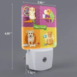 Night Light, Four Different Animals Are Shown In A Row -Nuas Diy Shop 328e195e78300924f10020ff374d5ecaf75581d8