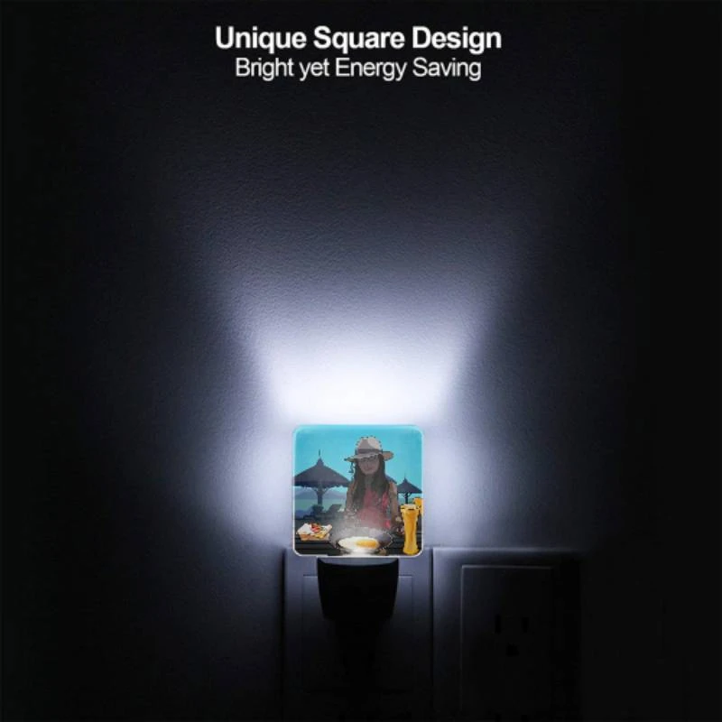 Night Light, A woman wearing a hat is sitting at a table with a plate of food in front of her. Night Light, A Woman Wearing A Hat Is Sitting At A Table With A Plate Of Food In Front Of Her. -Nuas Diy Shop 32d46d9cc902325deb8cd2bd98205fdf9d7f9d2e