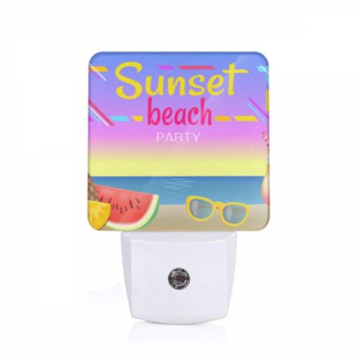 Night Light, A Colorful Beach Party Advertisement With A Watermelon -Nuas Diy Shop 3306781ff0f4f1970a296285688138d3d0e475cb